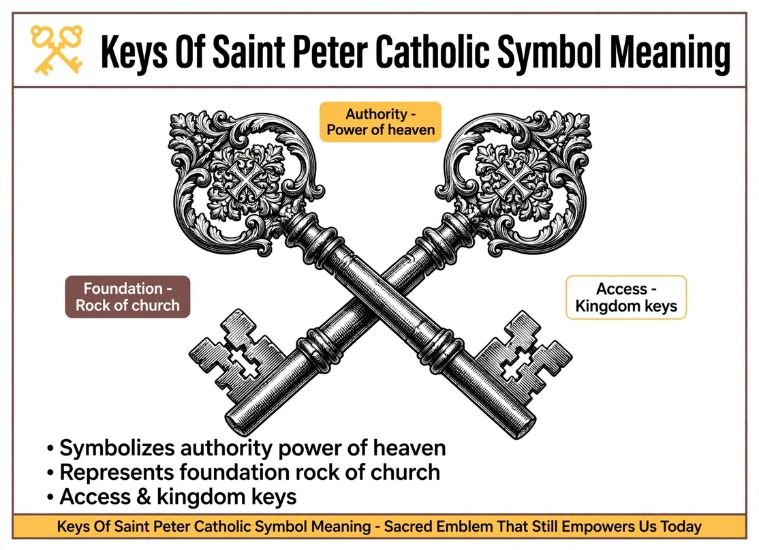 Keys Of Saint Peter Catholic Symbol Meaning