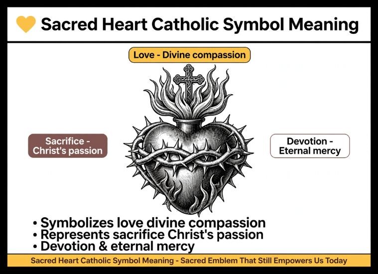 Sacred Heart Catholic Symbol Meaning