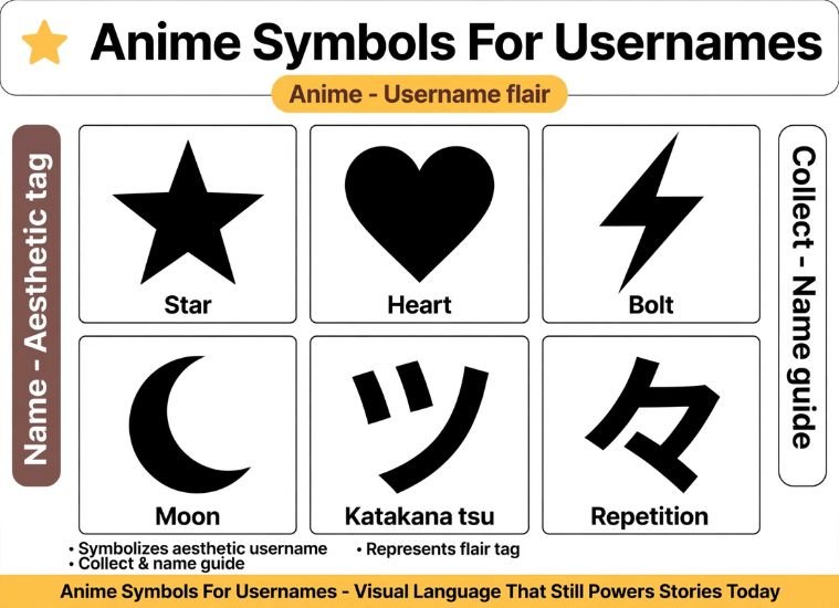 Anime Symbols For Usernames