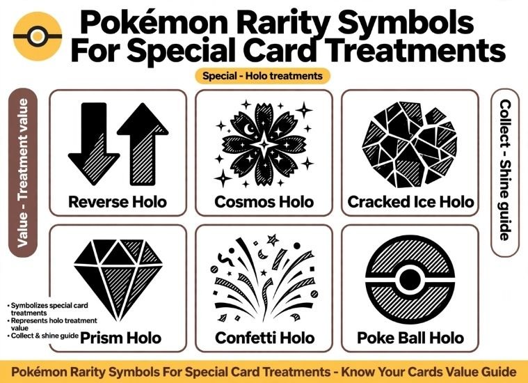 Pokémon Rarity Symbols For Special Card Treatments
