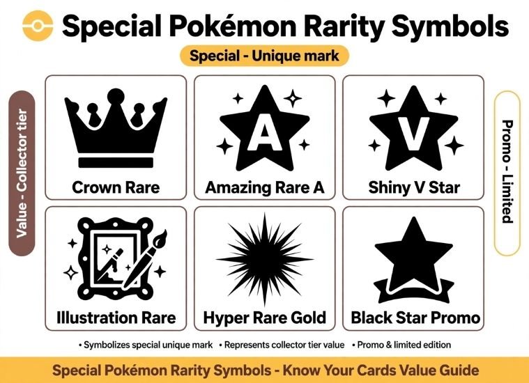 Special Pokémon Rarity Symbols