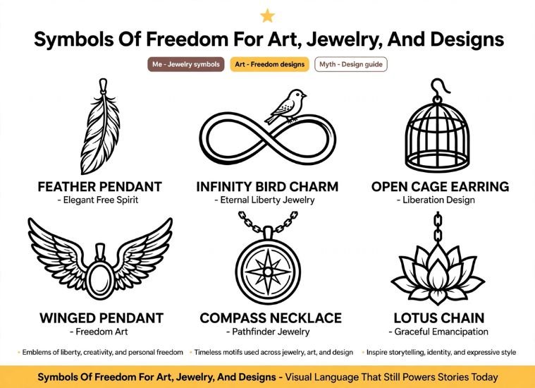 Symbols Of Freedom For Art, Jewelry, And Designs