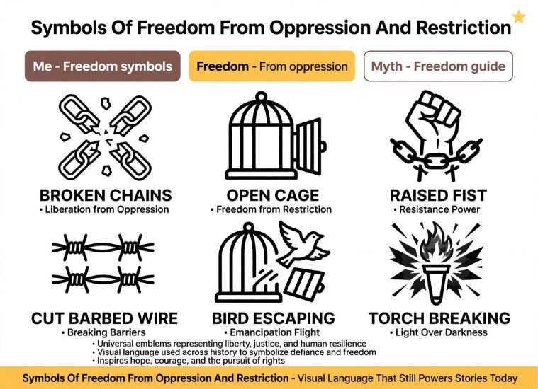 Symbols Of Freedom From Oppression And Restriction