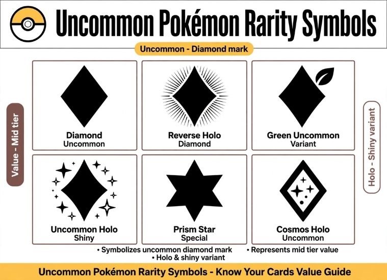 Uncommon Pokémon Rarity Symbols