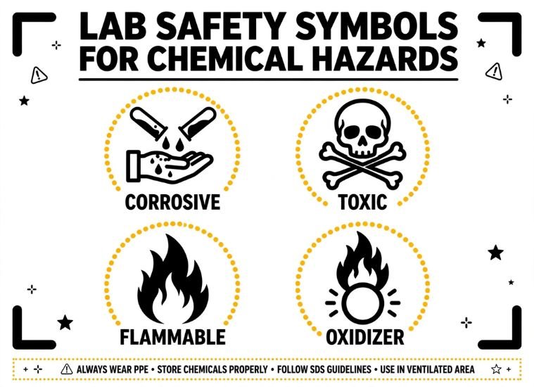 Lab Safety Symbols For Chemical Hazards
