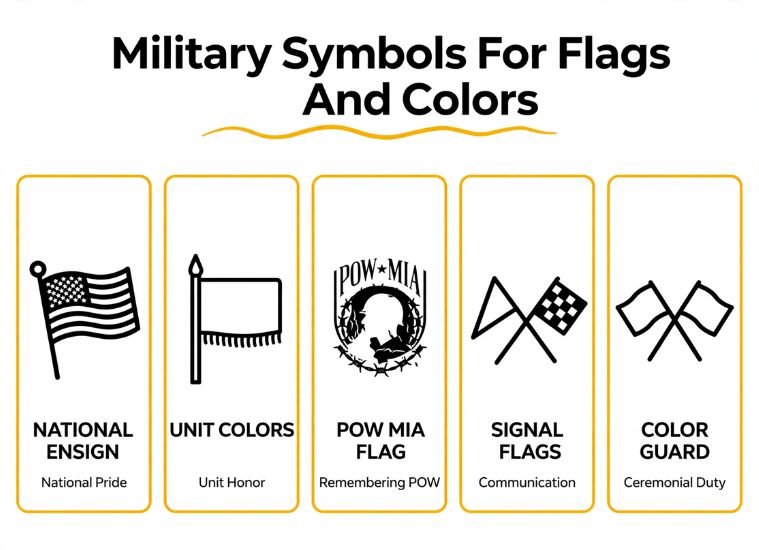 Military Symbols For Flags And Colors