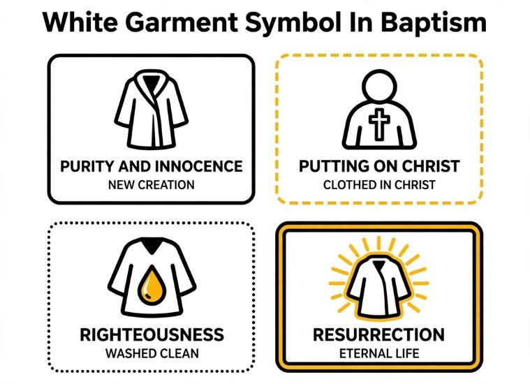 White Garment Symbol In Baptism